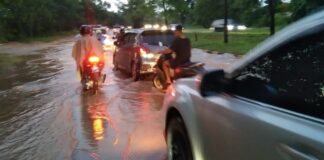 Jalan Raja Isa Langganan Banjir, Pengendara Terganggu