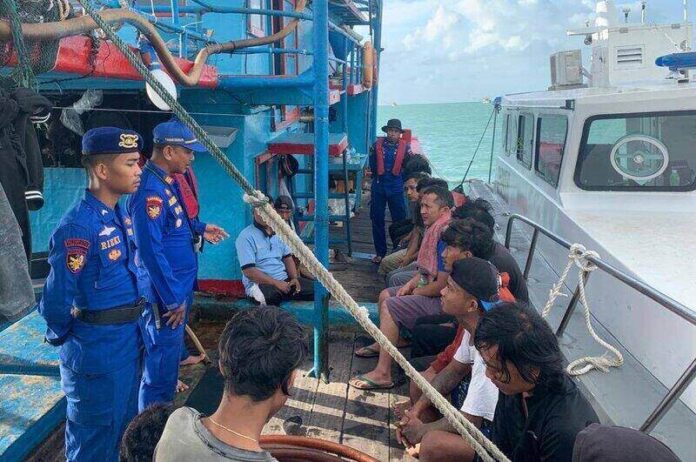 nakhoda kapal sotong satpolairud polres lingga