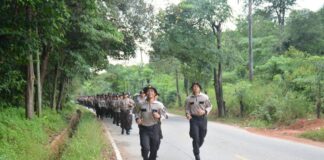 207 Bintara Remaja Polda Kepri Ikuti Tradisi Pembaretan bintara remaja polda kepri pembaretan