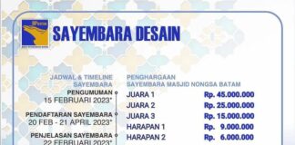 70 Tim Ikuti Desain Masjid Nongsa dan Musala Taman Kolam