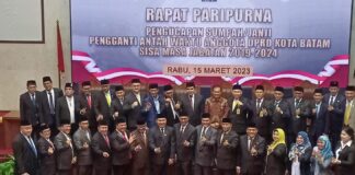 PAW DPRD Batam, Rival Pribadi Resmi Gantikan Azhari David Yolanda