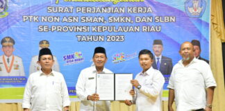 Hadiri Penandatanganan SPK PTK Non-ASN di Batam, Ini Pesan Gubernur Ansar