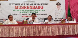 Ketua DPRD Natuna Hadiri Musrenbang Kecamatan Bunguran Timur Laut musrenbang bunguran timur laut