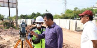 Pelebaran Jalan Sudirman dan Hang Tuah Mulai Pengecoran, Rudi Pastikan Sesuai Rencana pelebaran jalan sudirman