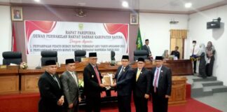 Rapat Paripurna DPRD Natuna, Bupati Sampaikan LKPJ Anggaran Tahun 2022 rapat paripurna dprd natuna