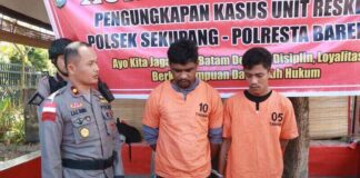 Gasak Ruko di Kawasan Sekupang, 2 Pelaku Ditangkap Polisi