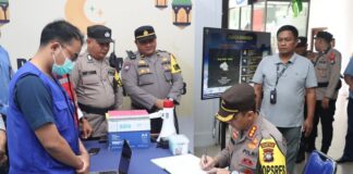 Kapolresta Barelang Cek Pos Pengamanan Operasi Ketupat pos pengamanan operasi ketupat