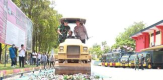 Barang Hasil Operasi Pekat di Batam Dimusnahkan operasi pekat di batam