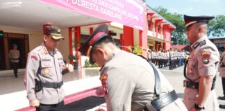 Pimpin Sertijab Kapolsek Sagulung dan Kapolsek Bulang, Ini Pesan Kapolresta Barelang