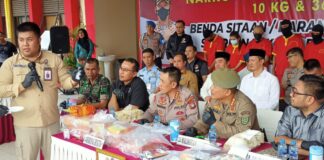 10 Kilogram Sabu dan Ratusan Butir Ekstasi Dimusnahkan Polresta Barelang