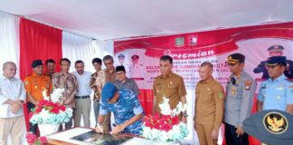 Danlanud RSA Natuna Resmikan Jalan Kolonel Pnb Sumihar Sihotang