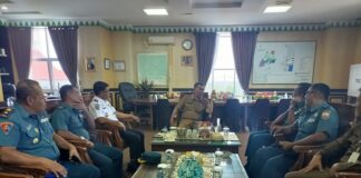 Danlanal Ranai Silahturahmi ke Kantor Bupati Natuna