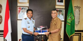 Danlanud RSA Kunjungi Bupati Natuna dan Danlanal Ranai danlanud rsa natuna