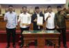 Rudi dan Nuryanto Tandatangani Pakta Integritas Pengesahan RAPBD Tahun 2024 RAPBD Kota Batam