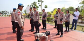 Propam Polres Bintan Periksa Kedisiplinan Anggota, Ada yang Kena Sanksi Propam Polres Bintan