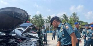 Lanal Ranai Gelar Apel Kesiapan Kendaraan Dinas lanal ranai