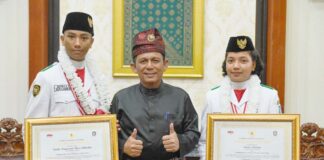 Terima Dua Anggota Paskibraka Nasional Asal Kepri, Ansar: Contoh Bagi Anak Muda Kepri