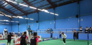 Perkuat Hubungan Bilateral, Kepala BP Batam Bermain Badminton Bersama Menteri Singapura