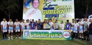 Ikabratam dan Tectona Kampiun Kejuaraan Piala Gubernur Bola Voli-Sepak Bola Zona Natuna