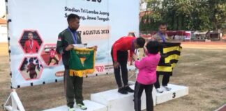Mantap, Bripka Desjan Sabet 5 Medali Kejurnas Atletik Master Indonesia
