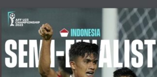 Indonesia Lolos Semifinal Piala AFF U-23