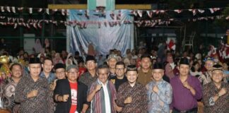 Jefridin Hadiri Perayaan HUT RI di Legenda Malaka, Ajak Masyarakat Kompak HUT RI legenda malaka