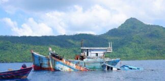 4 Kapal Ikan Asing Berbendera Vietnam Dimusnahkan di Natuna