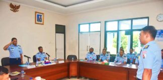 Exit Briefing Tim Wasrik Inspektorat Koopsud I di Lanud Raden Sadjad