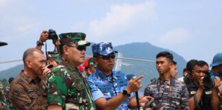 Danlanud RSA Dampingi Panglima TNI Tutup Latgabma ASEX – 01 N di Natuna Latgabma ASEX - 01 N