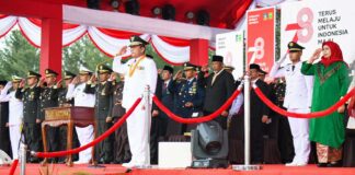 Irup Penurunan Bendera Merah Putih HUT Ke-78 RI, Ansar : Jangan Sia-siakan Arti Kemerdekaan