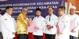 Jefridin Kukuhkan Koordinator Kecamatan Forum Daerah LKSA-PSAA Kota Batam