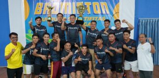Polda Kepri Juara Satu Turnamen Badminton PLN Batam turnamen badminton PLN Batam