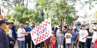 Lepas Peserta Jalan Sehat Tiban Baru, Jefridin: Jaga Kekompakan