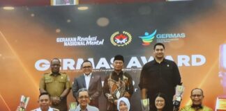 Kemenkumham Terbaik Kedua Germas Award 2023