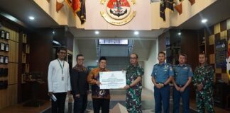 Lantamal Batam Terima Dana untuk Palestina dari Baznas Kepri