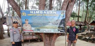 Polsek Gunung Kijang Imbau Keselamatan Berwisata di Pantai Trikora berwisata ke pantai trikora
