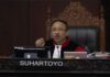 Suhartoyo Jabat Ketua MK Gantikan Anwar Usman