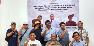 Pasangan Cak Iban-Parna Deklarasikan Jadi Calon Ketua dan DK PWI Kepri