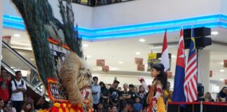 Gebyar Seni Reog Ponorogo Meriahkan Plaza Angsana Mall Johor Bahru