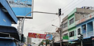 Traffic Light Tak Berfungsi, Lalu Lintas Bundaran Sungai Lakam Rawan Kecelakaan