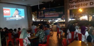 TKD AMIN Nobar Debat Cawapres dan Sosialisasikan Lagu Berjudul Amin tkd amin