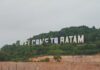 Landmark Welcome To Batam yang Gemoy hanya Sehari
