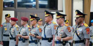 Kapolri Pimpin Sertijab 5 Kapolda, Termasuk Kapolda Kepri sertijab kapolda kepri