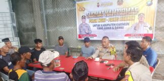 Polsek Moro Ajak Warga Ciptakan Situasi Aman dan Damai Jelang Pemilu