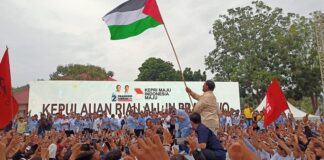 Sapa Relawan di Batam, Prabowo Serukan Palestina Merdeka