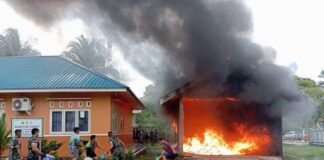 Kantor Desa Sepempang Kebakaran, Anggota TNI Bertindak Cepat