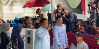 Pemilu 2024: Prabowo Memilih di TPS 033 Hambalang