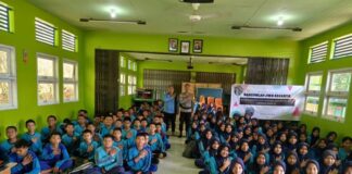 Polsek Palmatak Sosialisasi Bahaya Narkoba dan Bullying di SMPN 1 bahaya narkoba dan bullying