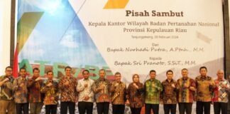 Sekdaprov Adi Hadiri Pisah Sambut Kepala BPN Kepulauan Riau, Apresiasi dan Harapan untuk Masa Depan