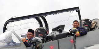 Gubernur Ansar bersama Forkopimda Sambut Kedatangan Tiga Pesawat Tempur TNI AU